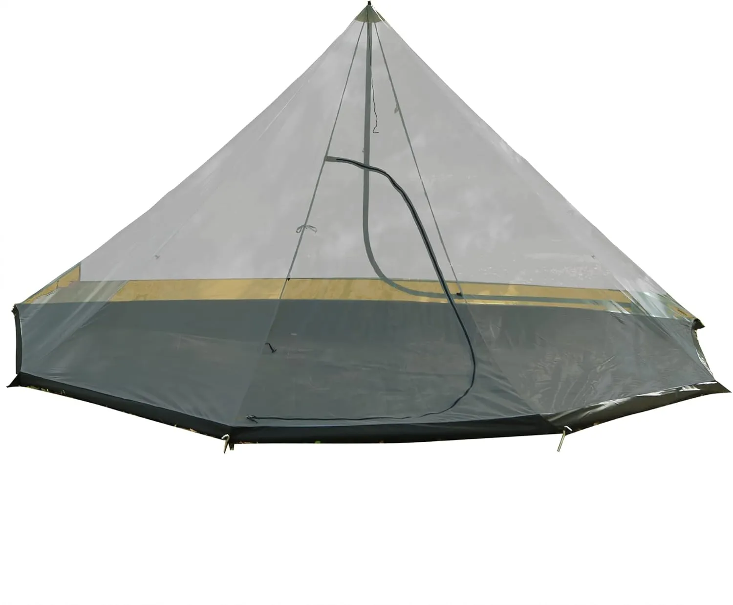 Preself Half Inner Mesh for Tipi Hot Tent T3 XL with Oxford Bathtub Bottom