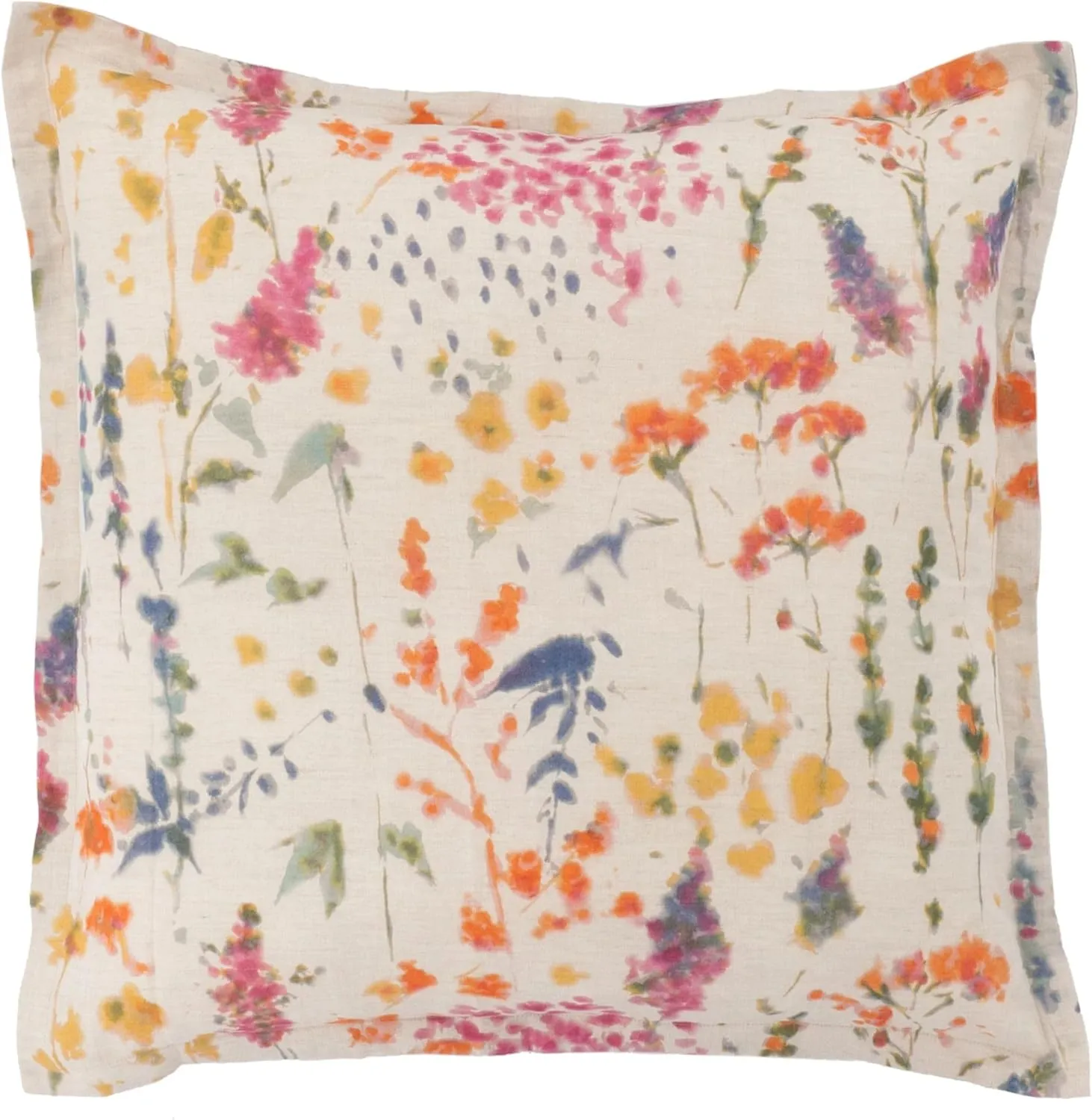 Pressed Flowers Multi Sham, Standard Size, Multi Floral Pattern