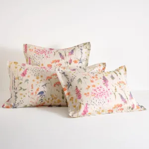 Pressed Flowers Multi Sham, Standard Size, Multi Floral Pattern
