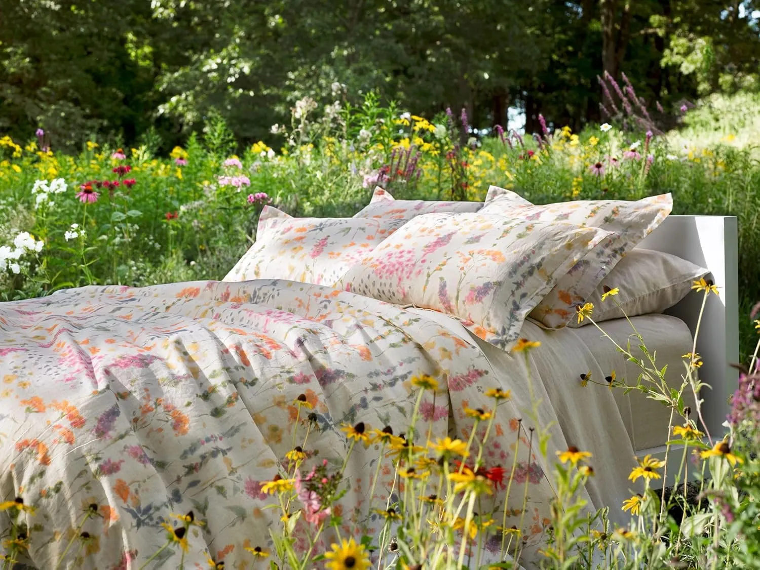 Pressed Flowers Multi Sham, Standard Size, Multi Floral Pattern