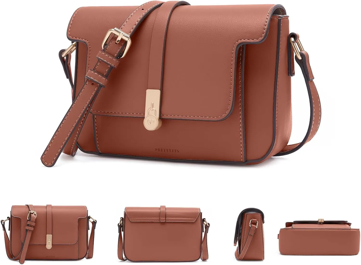 Prettyzys Crossbody Bag for Women，Trendy Small Shoulder Bag Phone Wallet Purse for Women