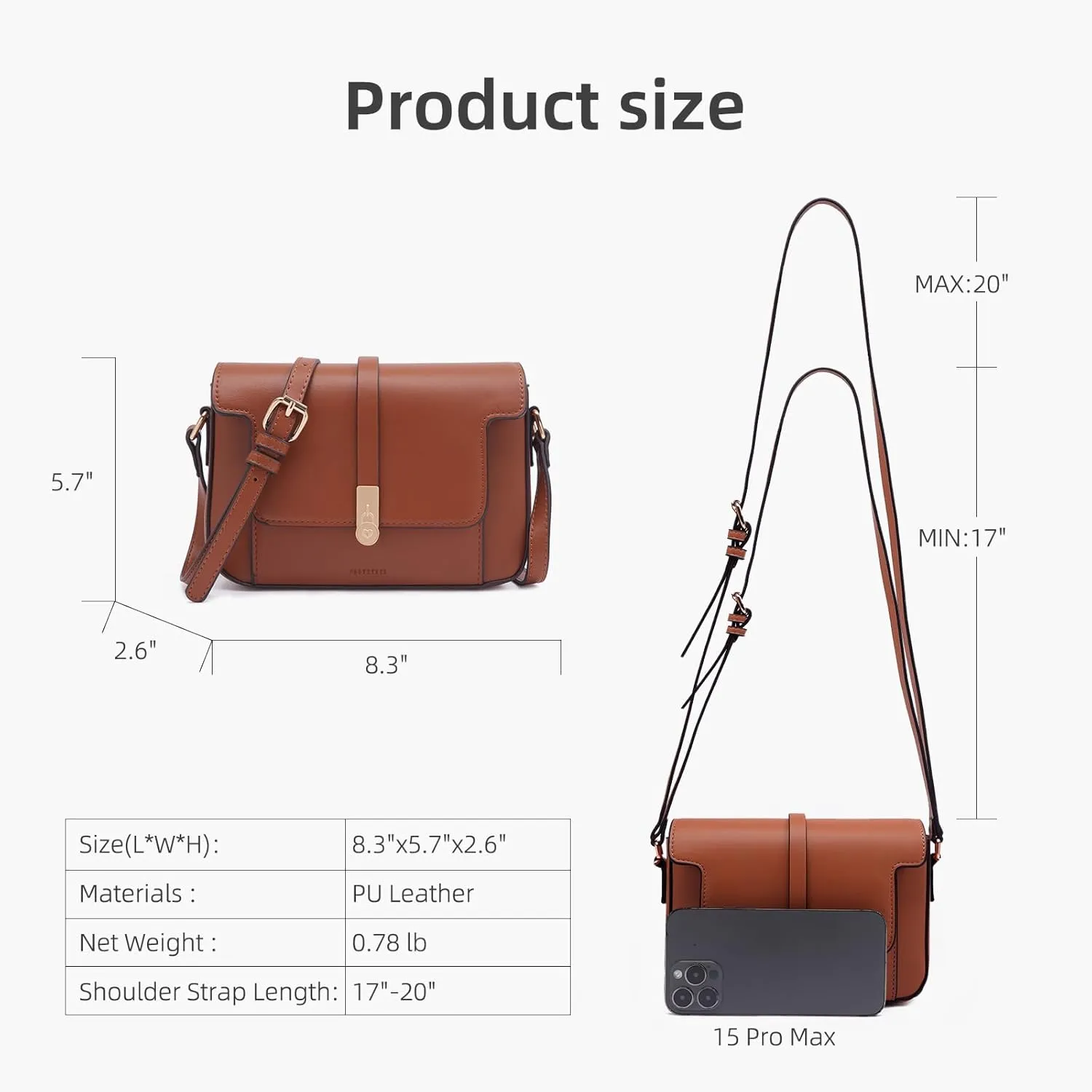 Prettyzys Crossbody Bag for Women，Trendy Small Shoulder Bag Phone Wallet Purse for Women