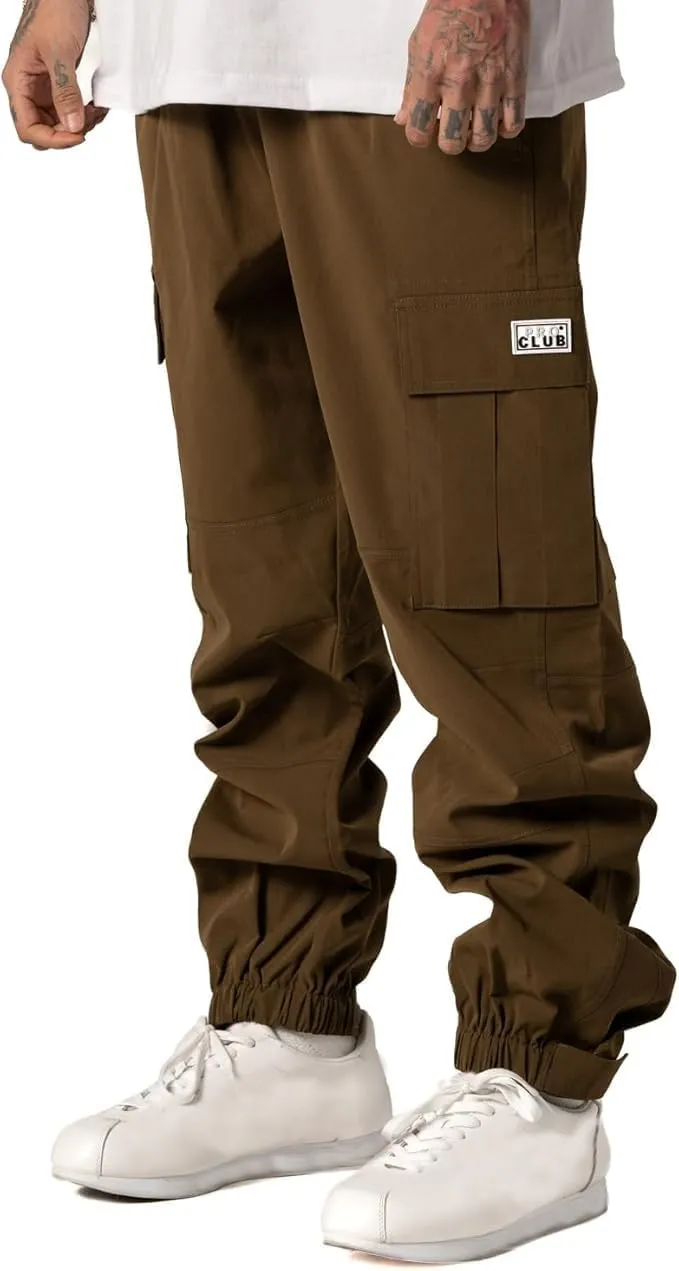 Pro Club Men's Nylon Cargo Pants