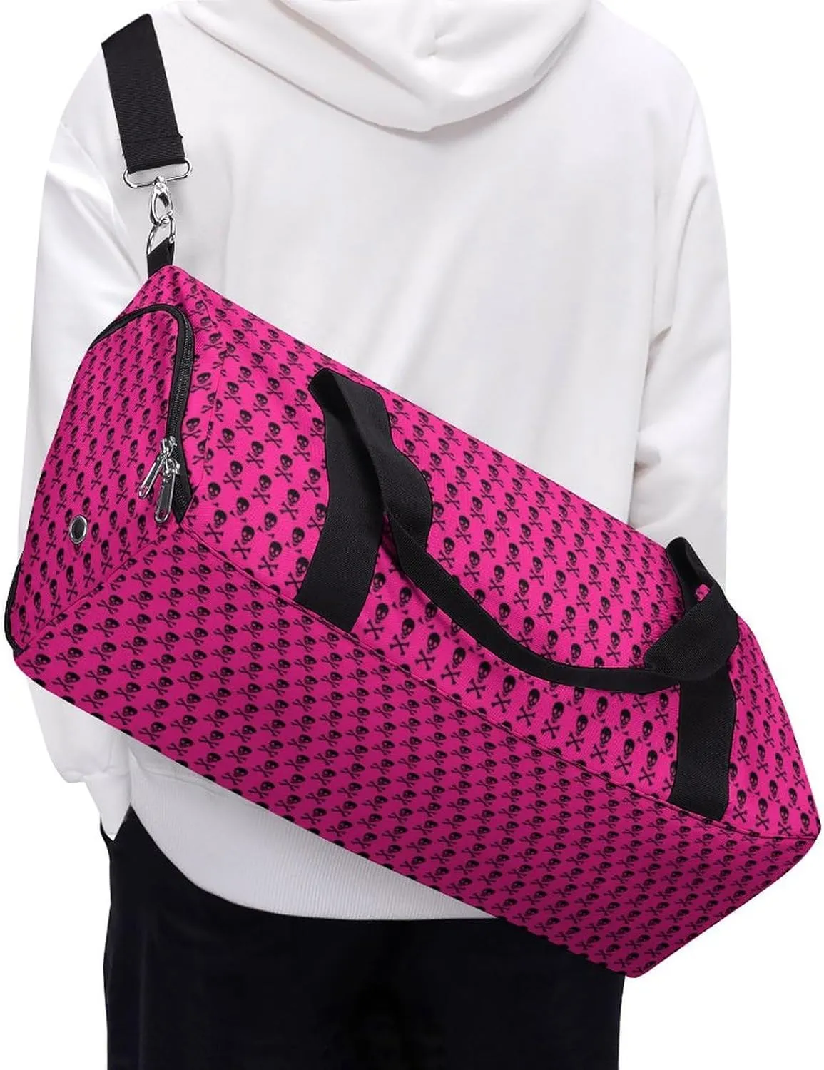 Psychedelic Sun Moon Stars Tie Dye Fitness Bag with Large Capacity Backpack And Waterproof Bag