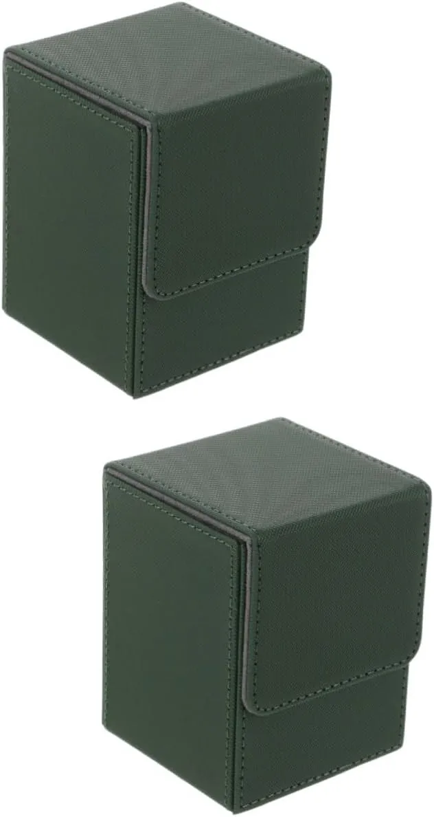 PU Card Deck Storage Box Durable Organizer for Decks Cards Holder for Gaming Portable Lightweight Design Compact Case for Home Outdoor Use