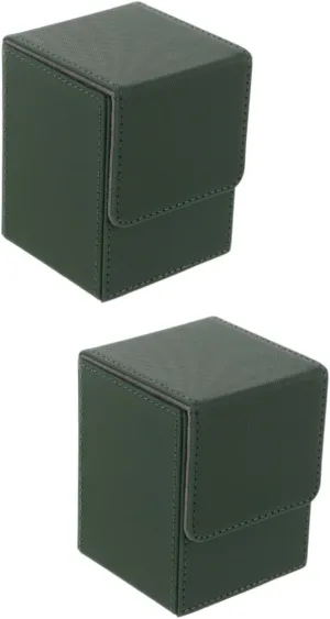 PU Card Deck Storage Box Durable Organizer for Decks Cards Holder for Gaming Portable Lightweight Design Compact Case for Home Outdoor Use