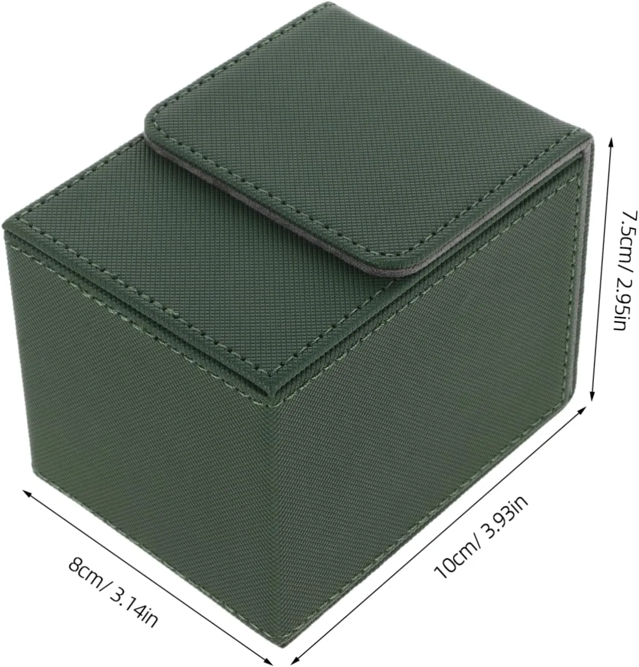 PU Card Deck Storage Box Durable Organizer for Decks Cards Holder for Gaming Portable Lightweight Design Compact Case for Home Outdoor Use