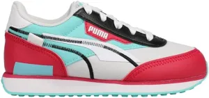 PUMA Kids Boys Future Rider Twofold Lace Up Sneakers Shoes Casual - Blue, Pink, White - Size 3 M