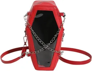 PVC Glossy Shoulder Bag For Women - Trendy Chain Strap Crossbody Purse