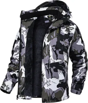 QPNGRP Mens Waterproof Ski Snowboard Jacket Winter Windproof Snow Coat