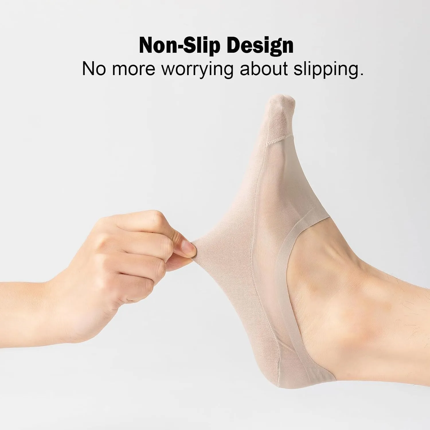 Quick-Drying Travel Thin Socks Women Lightweight Breathable Nylon Non Slip No Show Socks