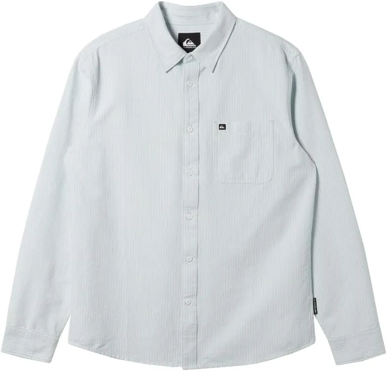 Quiksilver - Mens Smoke Trail Oxford Shirt, Color Skyway PRNT 4, Size: X-Large
