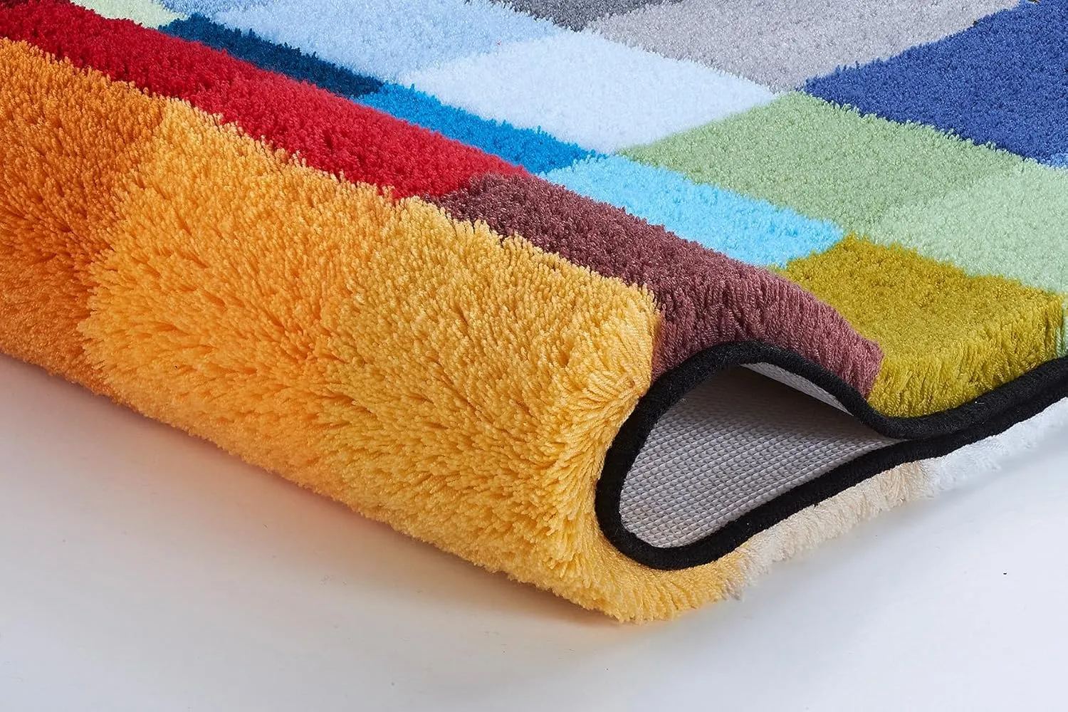 "Cubetto Bath Mat, Multi-Colour, 85 x 145 cm