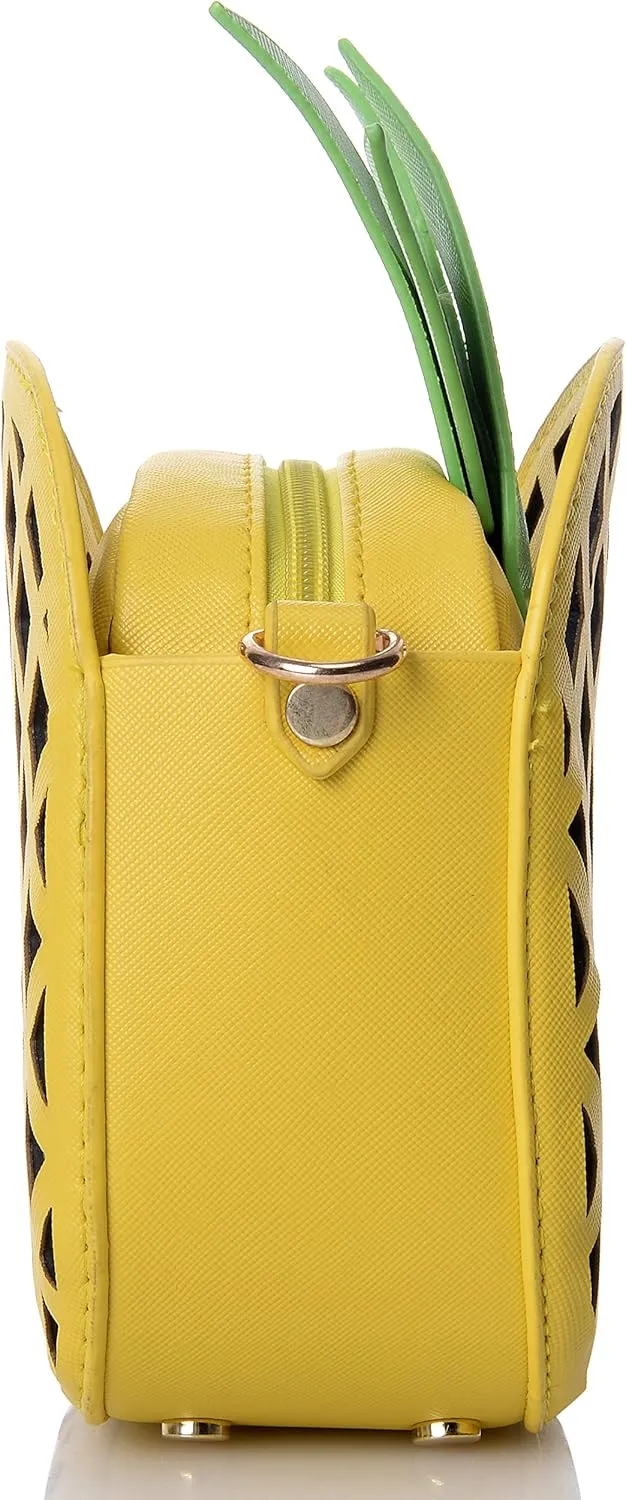 QZUnique Food Shape Cross Body Bag PU Cartoon Purse Ice Cream Sholuder Bag Handbag with Removable Chain