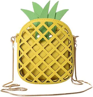 QZUnique Food Shape Cross Body Bag PU Cartoon Purse Ice Cream Sholuder Bag Handbag with Removable Chain
