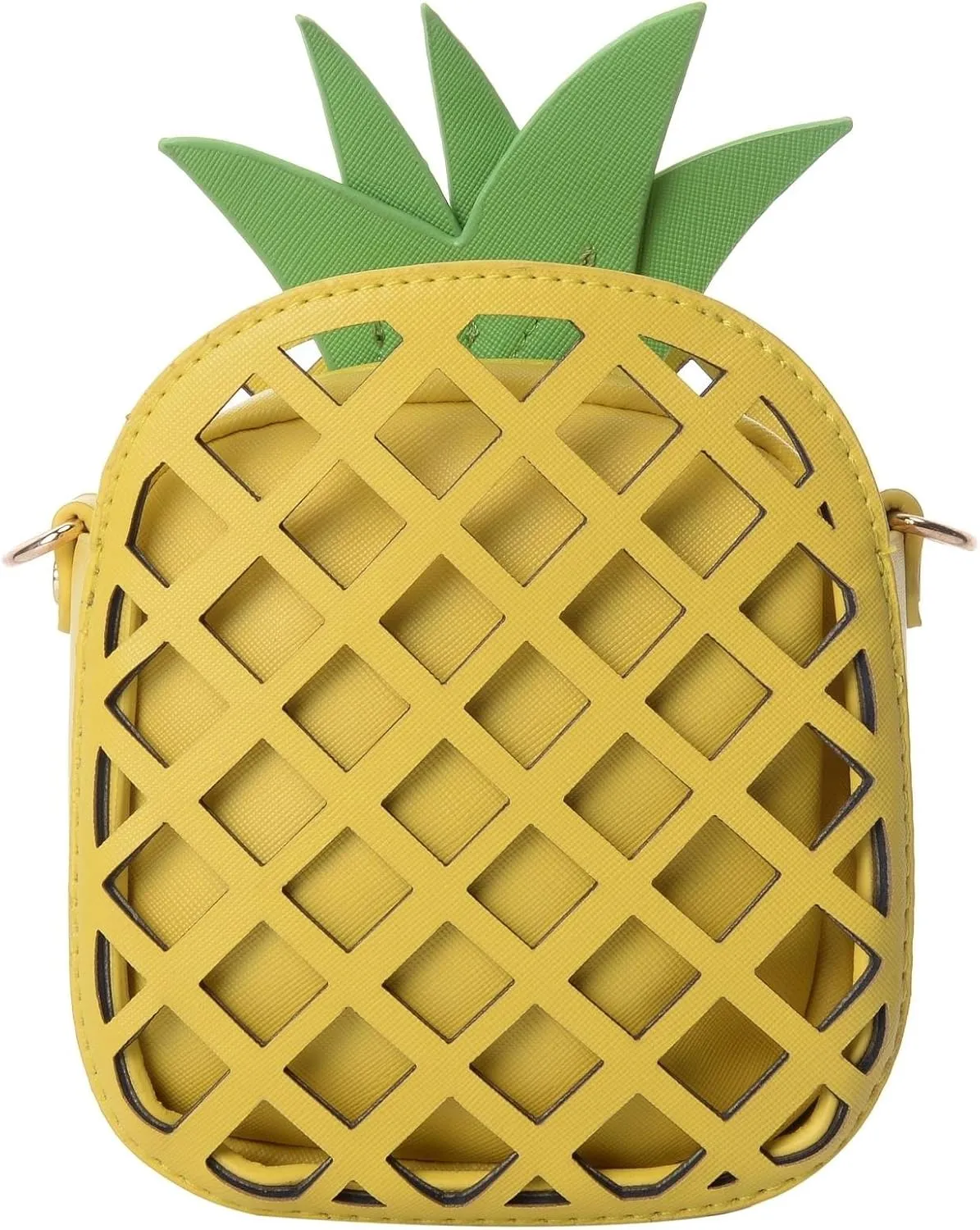 QZUnique Food Shape Cross Body Bag PU Cartoon Purse Ice Cream Sholuder Bag Handbag with Removable Chain