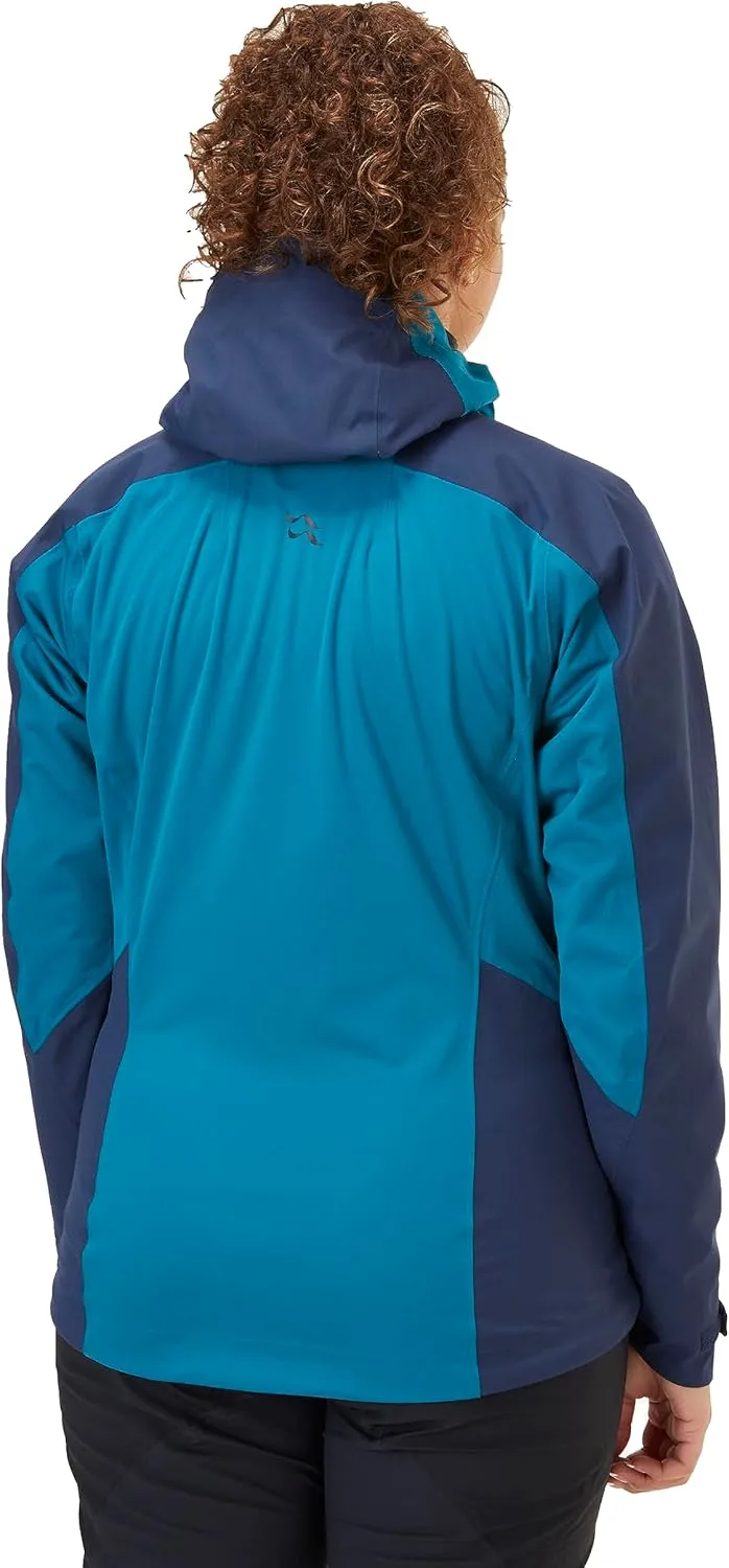 Rab Women’s Kinetic Alpine 2.0 Waterproof Breathable Jacket for Climbing & Mountaineering.