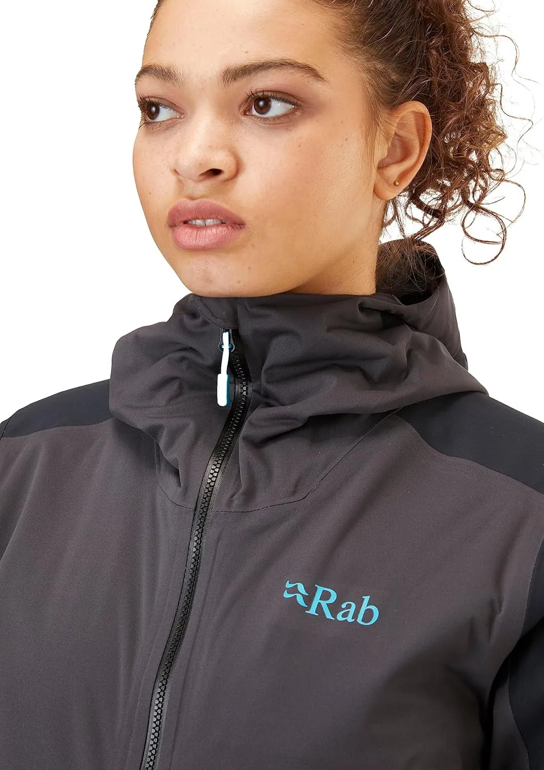 Rab Women’s Kinetic Alpine 2.0 Waterproof Breathable Jacket for Climbing & Mountaineering.