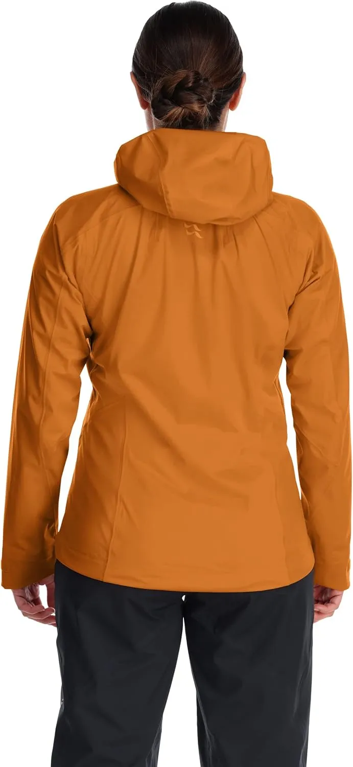 Rab Women’s Kinetic Alpine 2.0 Waterproof Breathable Jacket for Climbing & Mountaineering.