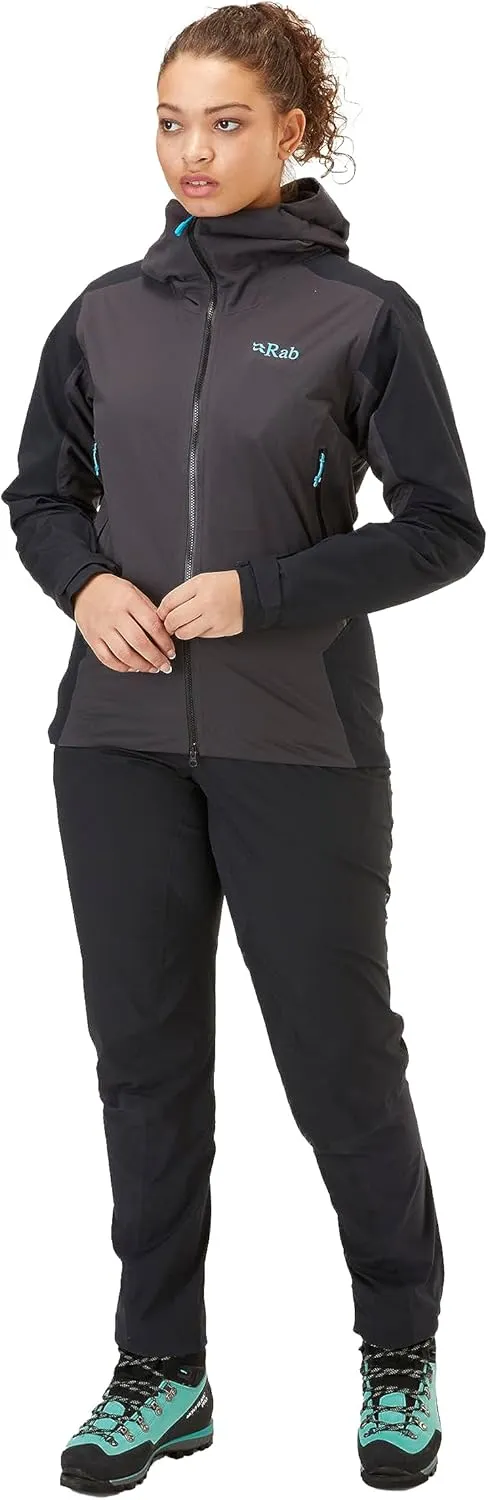 Rab Women’s Kinetic Alpine 2.0 Waterproof Breathable Jacket for Climbing & Mountaineering.