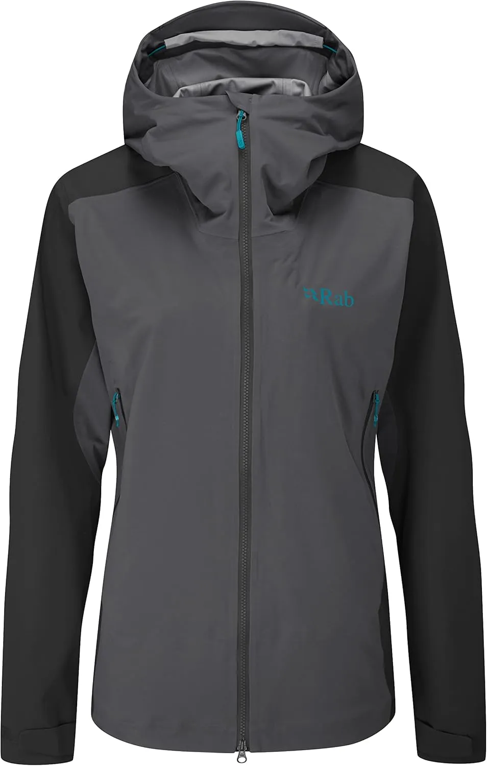 Rab Women’s Kinetic Alpine 2.0 Waterproof Breathable Jacket for Climbing & Mountaineering.
