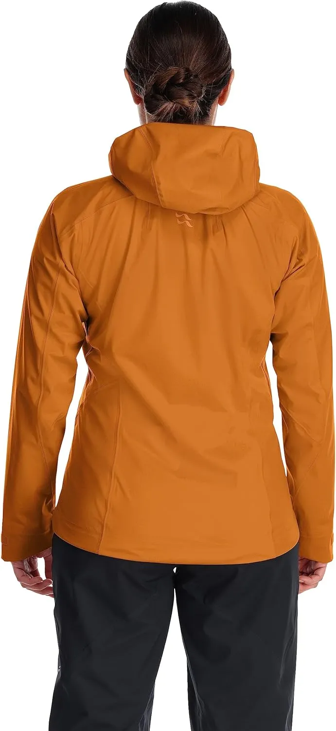 Rab Women’s Kinetic Alpine 2.0 Waterproof Breathable Jacket for Climbing & Mountaineering.
