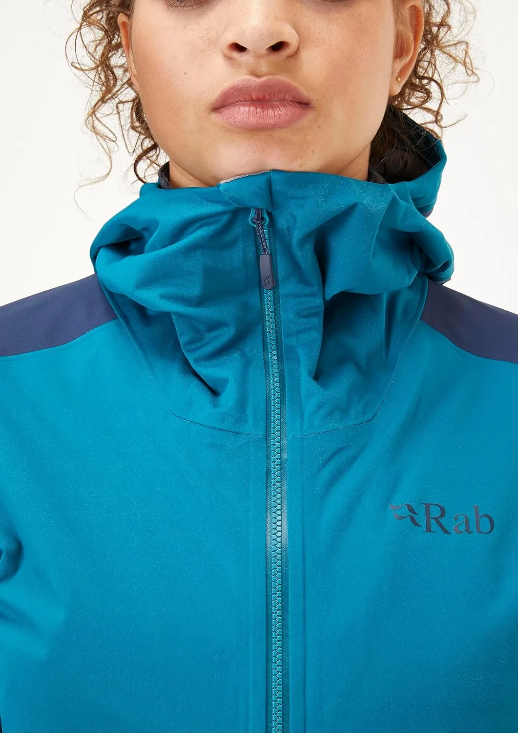 Rab Women’s Kinetic Alpine 2.0 Waterproof Breathable Jacket for Climbing & Mountaineering.