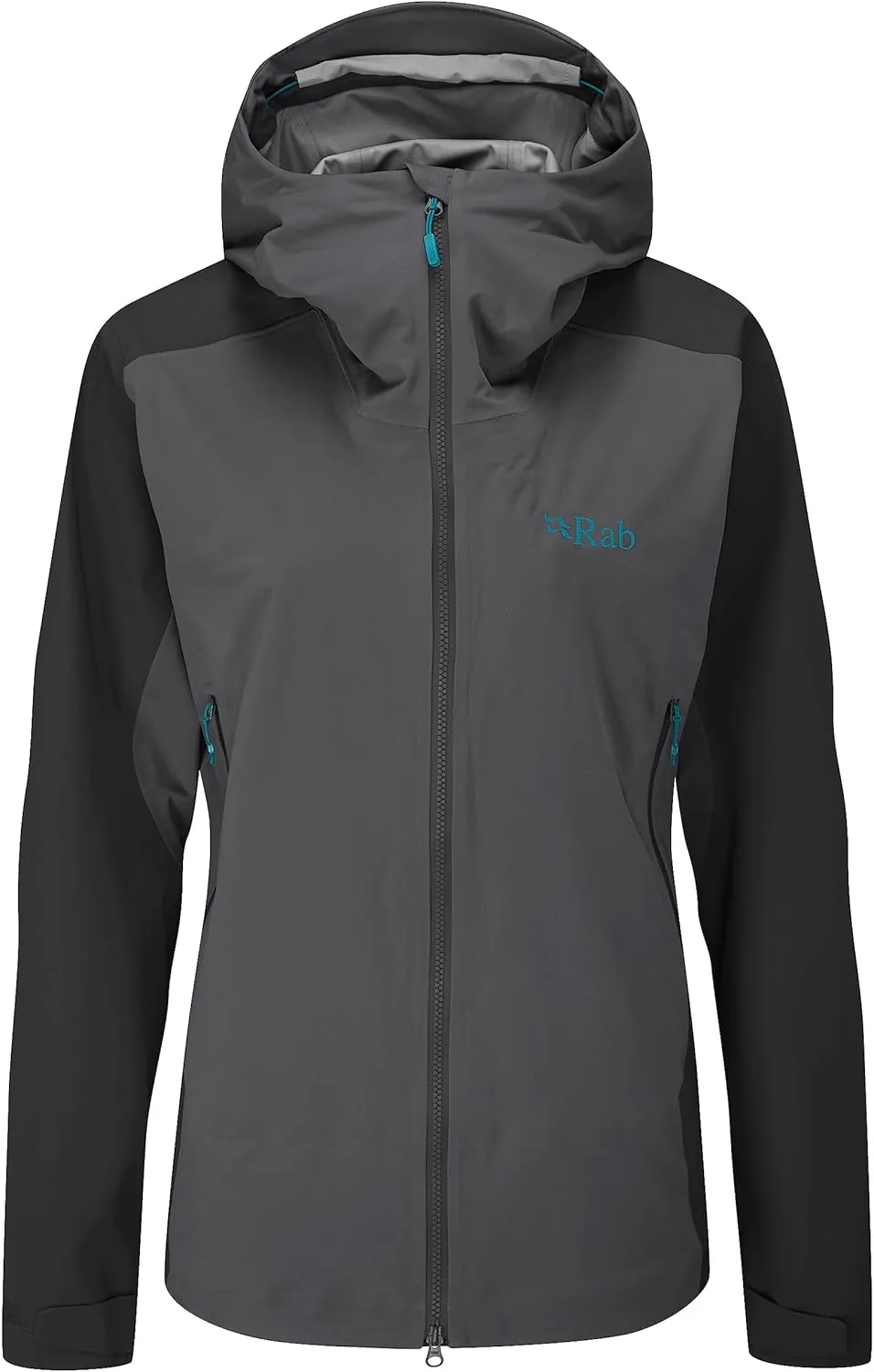 Rab Women’s Kinetic Alpine 2.0 Waterproof Breathable Jacket for Climbing & Mountaineering.