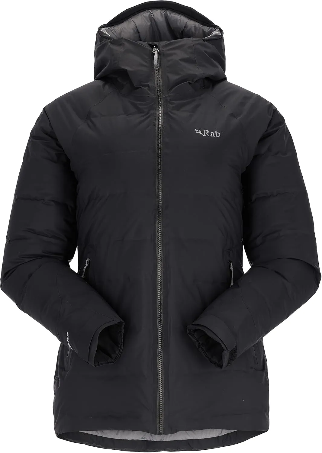 Rab Women's Valiance Down Jacket Waterproof Windproof Insulator for Climbing, Mountaineering, & Casual Wear
