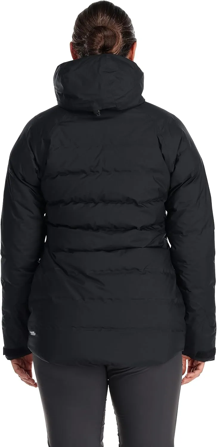 Rab Women's Valiance Down Jacket Waterproof Windproof Insulator for Climbing, Mountaineering, & Casual Wear