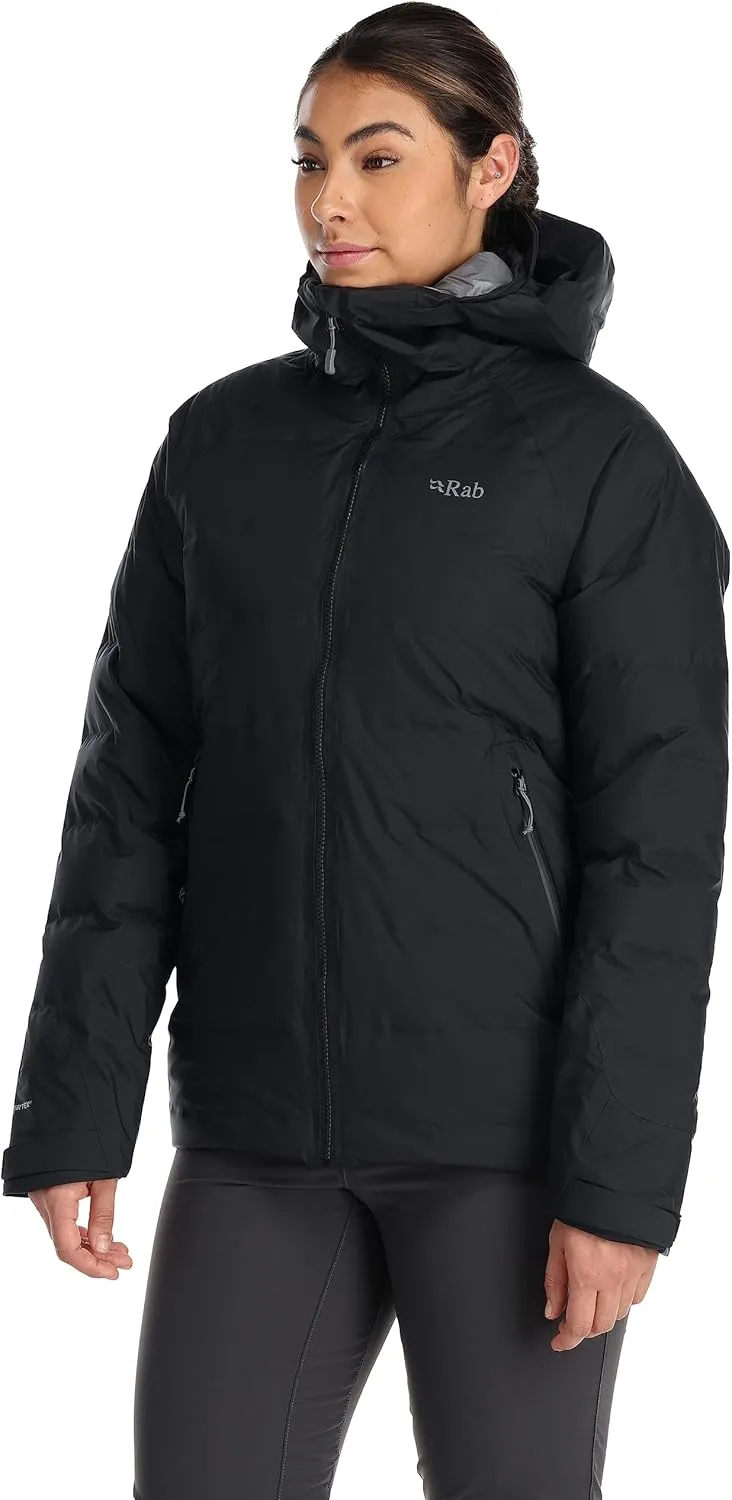 Rab Women's Valiance Down Jacket Waterproof Windproof Insulator for Climbing, Mountaineering, & Casual Wear