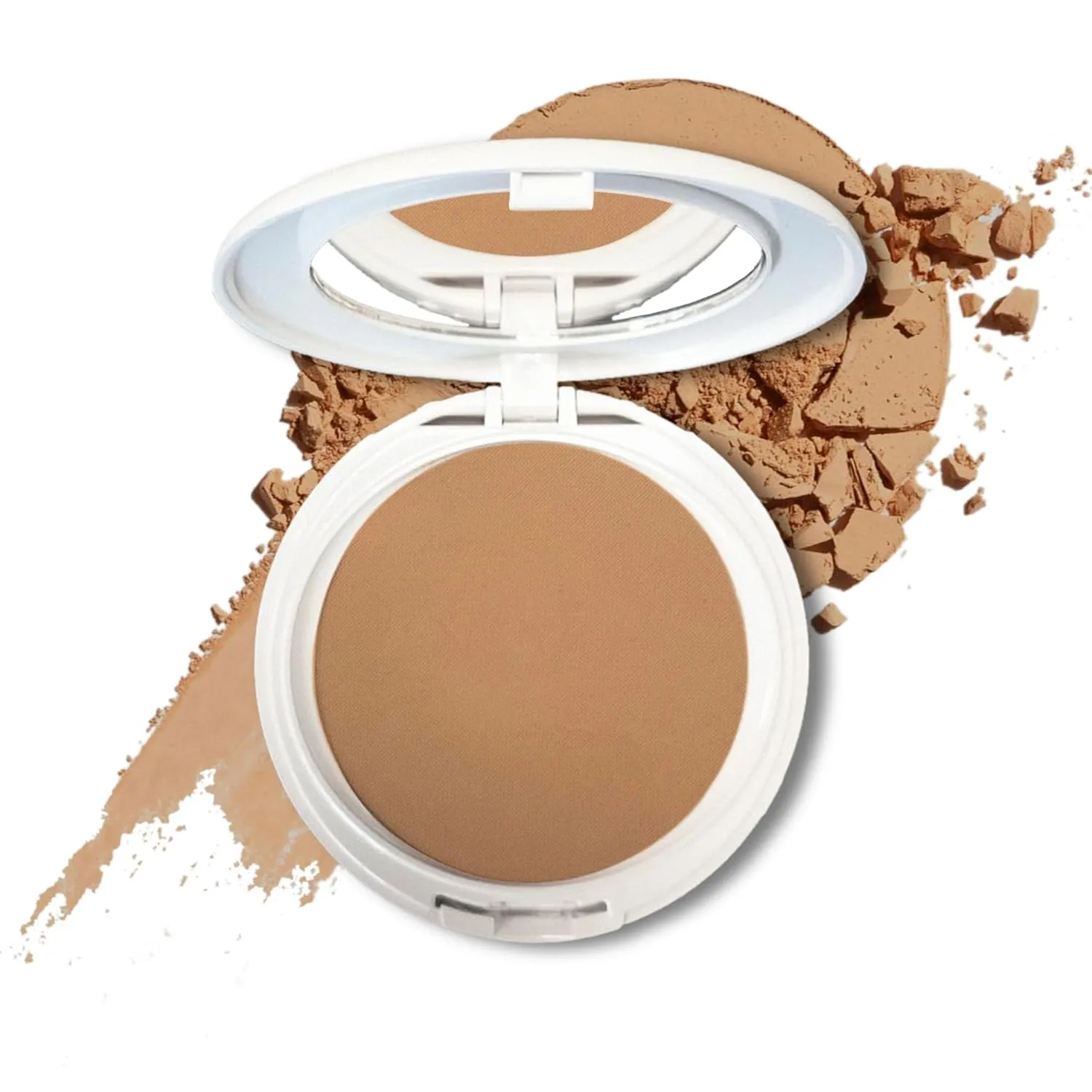 Radiant Professional Face Powder Photo Ageing Protection SPF 30 Advanced Compact Powder UVA & UVB Protection Long Lasting, Sweat-Proof Matte Press Powder Oil Control & Anti-aging Action (Tan)