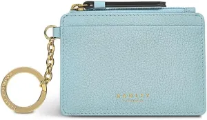 Radley London Crown Hill Small Keyring Coin Purse for Women, in Grained Leather, Tower Bridge, Classic