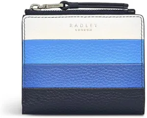 RADLEY London Summer Street Stripe Women's Small Leather Bifold Wallet, Ink