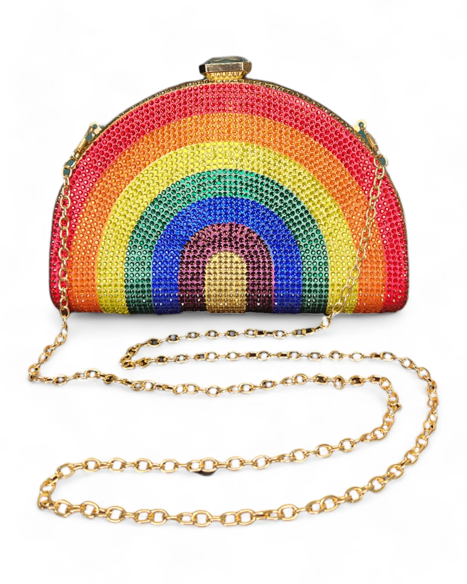 Rainbow Crossbody Clutch