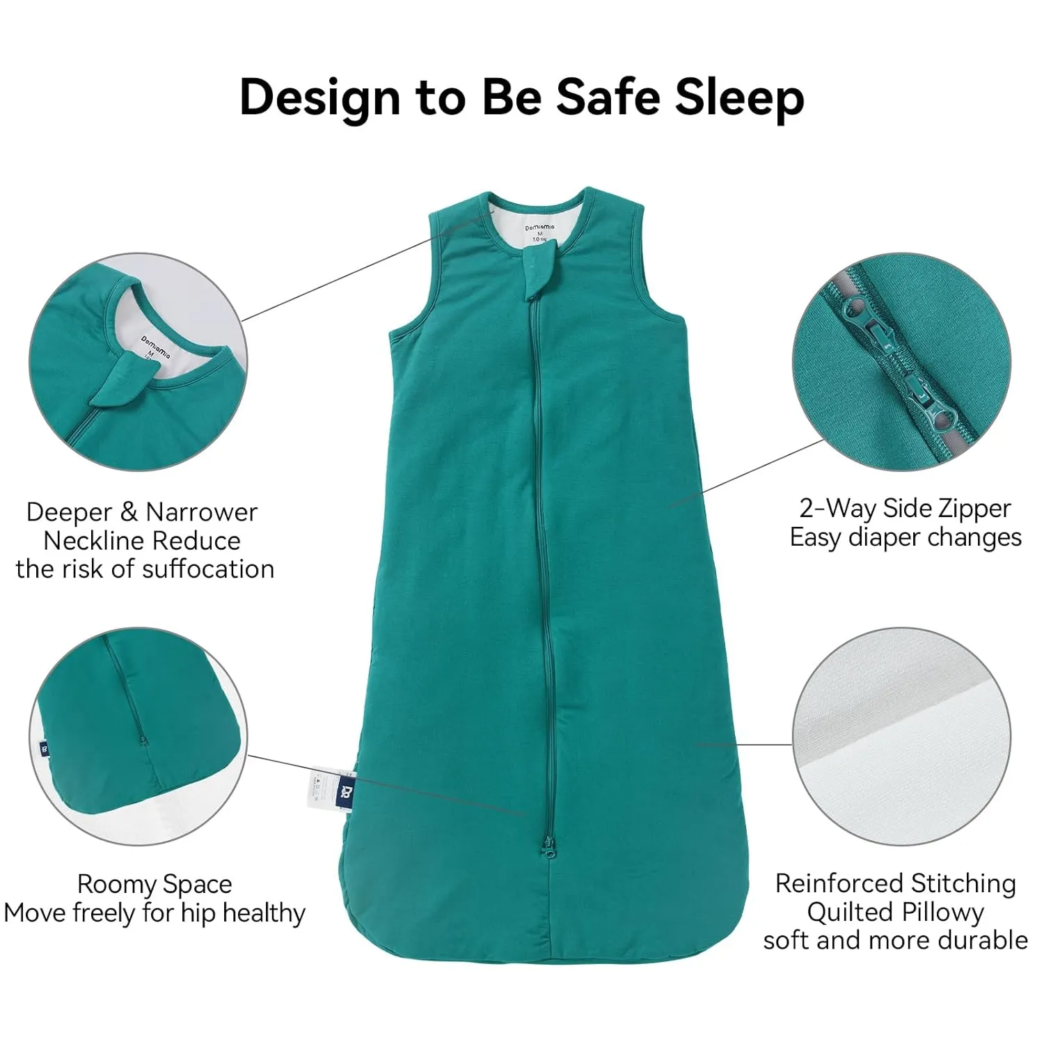 Rayon Made from Bamboo Sleep Sack 24-36 Months 2.5 Tog Ultra Soft Baby Wearable Blanket Toddler Sleeping Sack 2t-3t for Babies Unisex 2-Way Zipper 3t Baby Sleeping Bag Lightweight Extra Large Long XXL