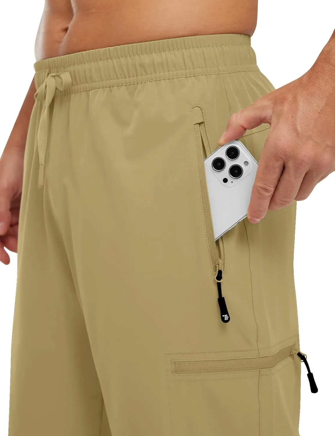 Rdruko Men's Hiking Shorts Quick Dry Lightweight Outdoor Sports Shorts with 5 Pockets for Travel Camping