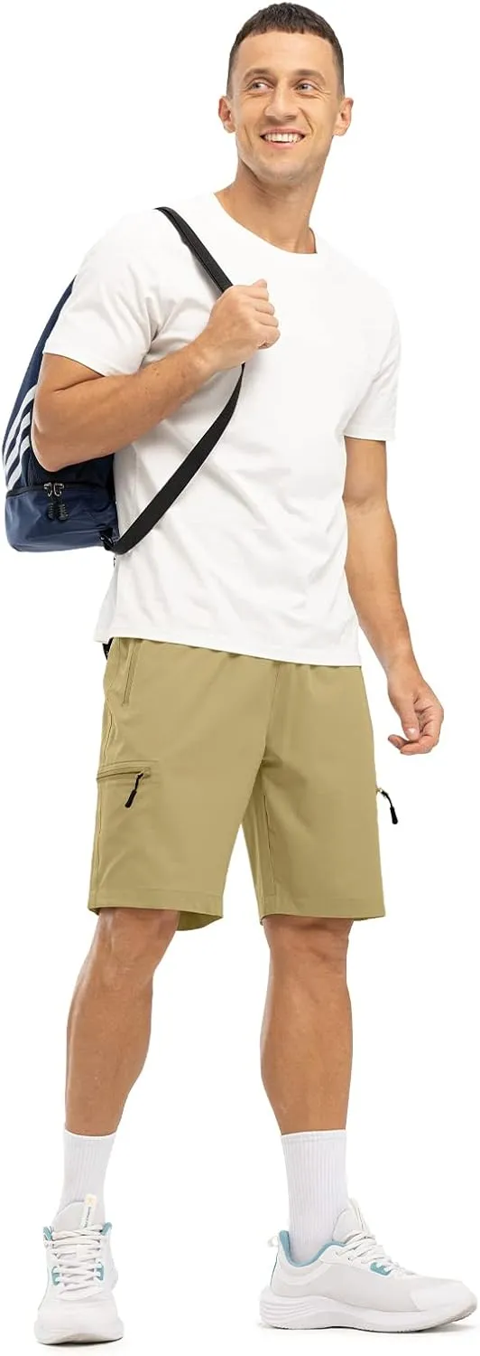Rdruko Men's Hiking Shorts Quick Dry Lightweight Outdoor Sports Shorts with 5 Pockets for Travel Camping