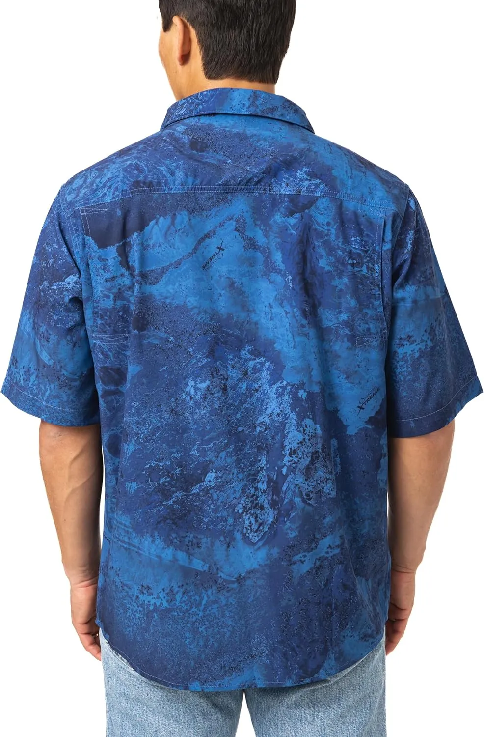 Realtree Men's Short Sleeve Performance Tech Vented UPF 50  Sun Protection Fishing Shirts
