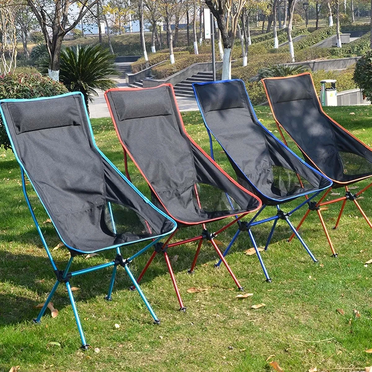 Recliner Chair,Ultralight Folding Chair Portable Folding Chair, Outdoor Lawn Chair, Beach Chair for Camping, BBQ, Beach, Travel, Picnic, Festival, with Carry Bag,A