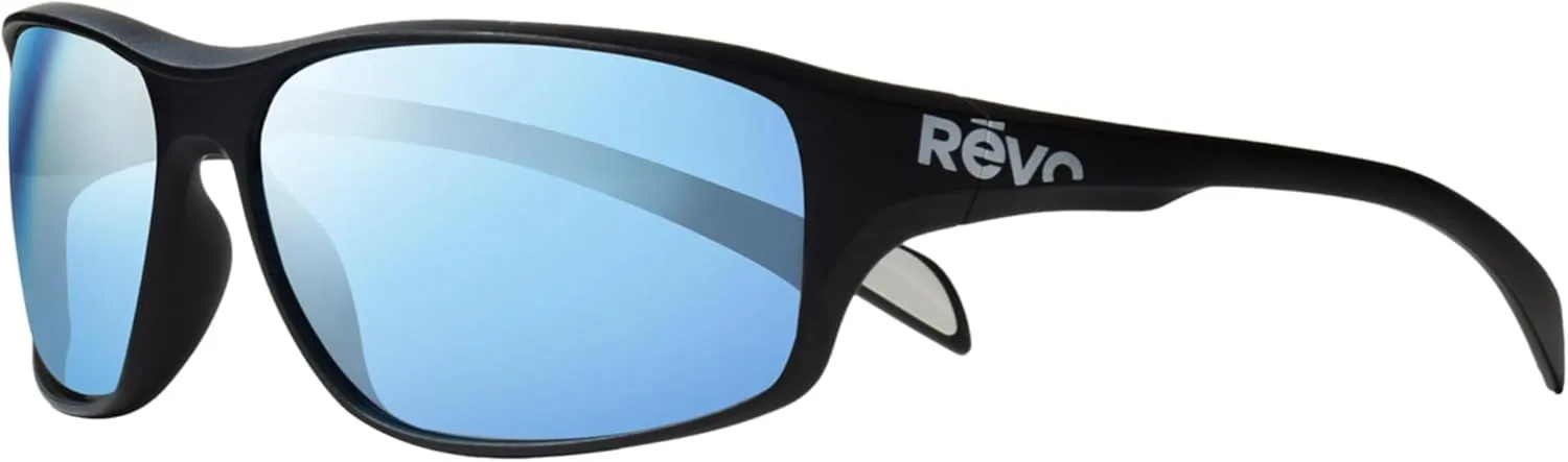 Revo Vertex Polarized Sunglasses | Lightweight Wraparound Profile | Sporty Rectangle Frame