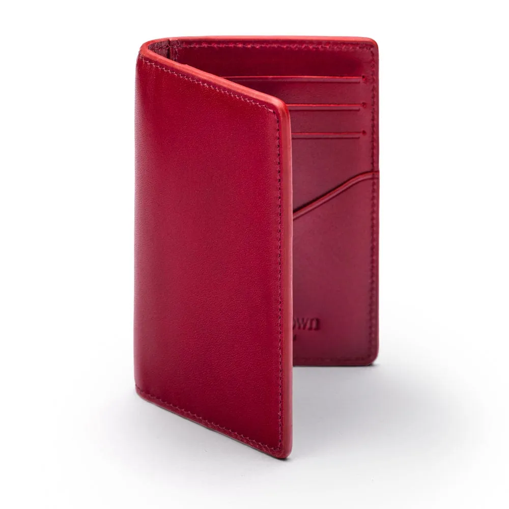 RFID Compact Credit Card Wallet - Red