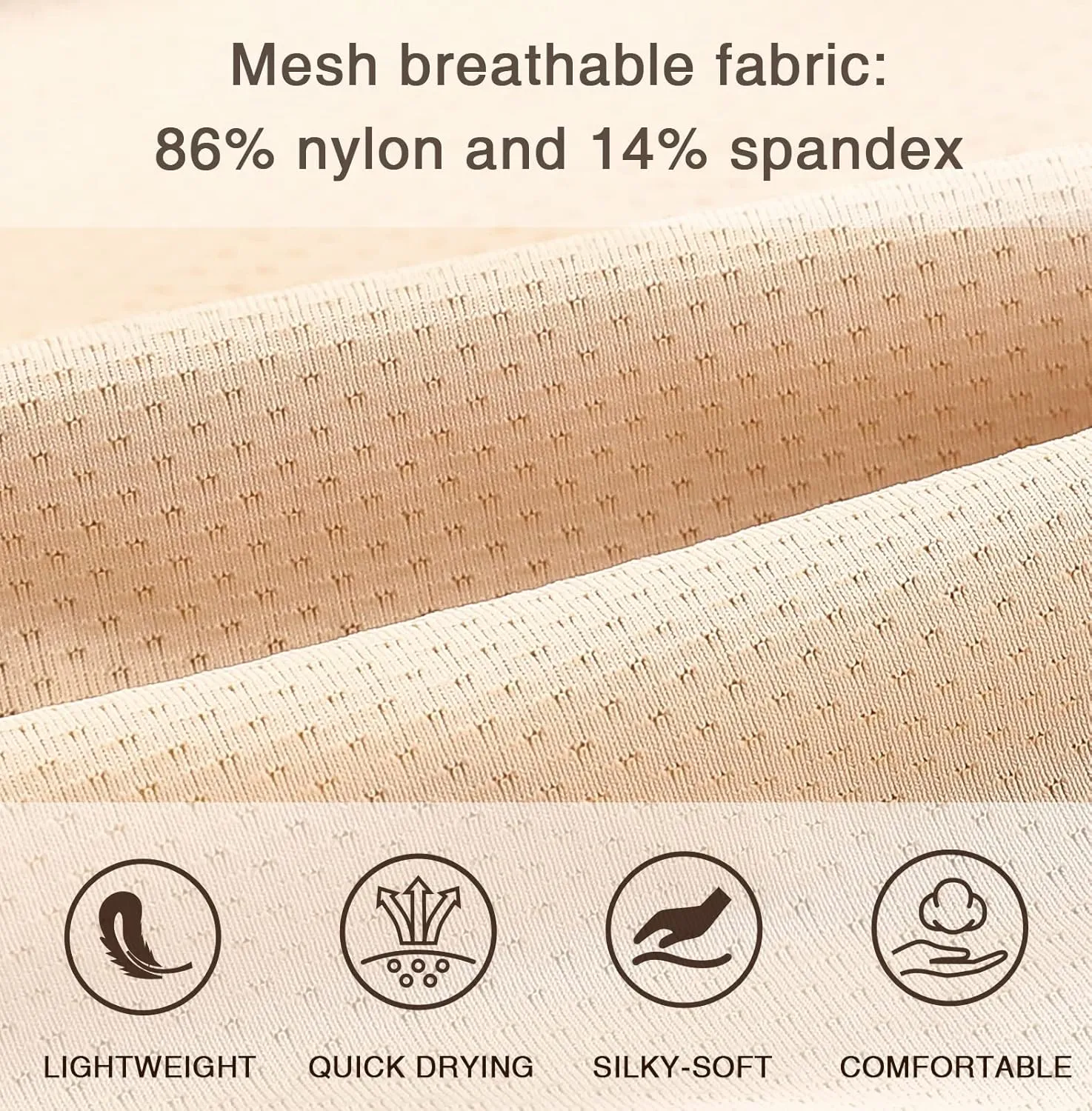 RHYFF Womens Underwear Breathable Mesh Bikini Panties Stay Fresh Ladies Panty Stretches Soft Hipster Briefs Travel Underpants