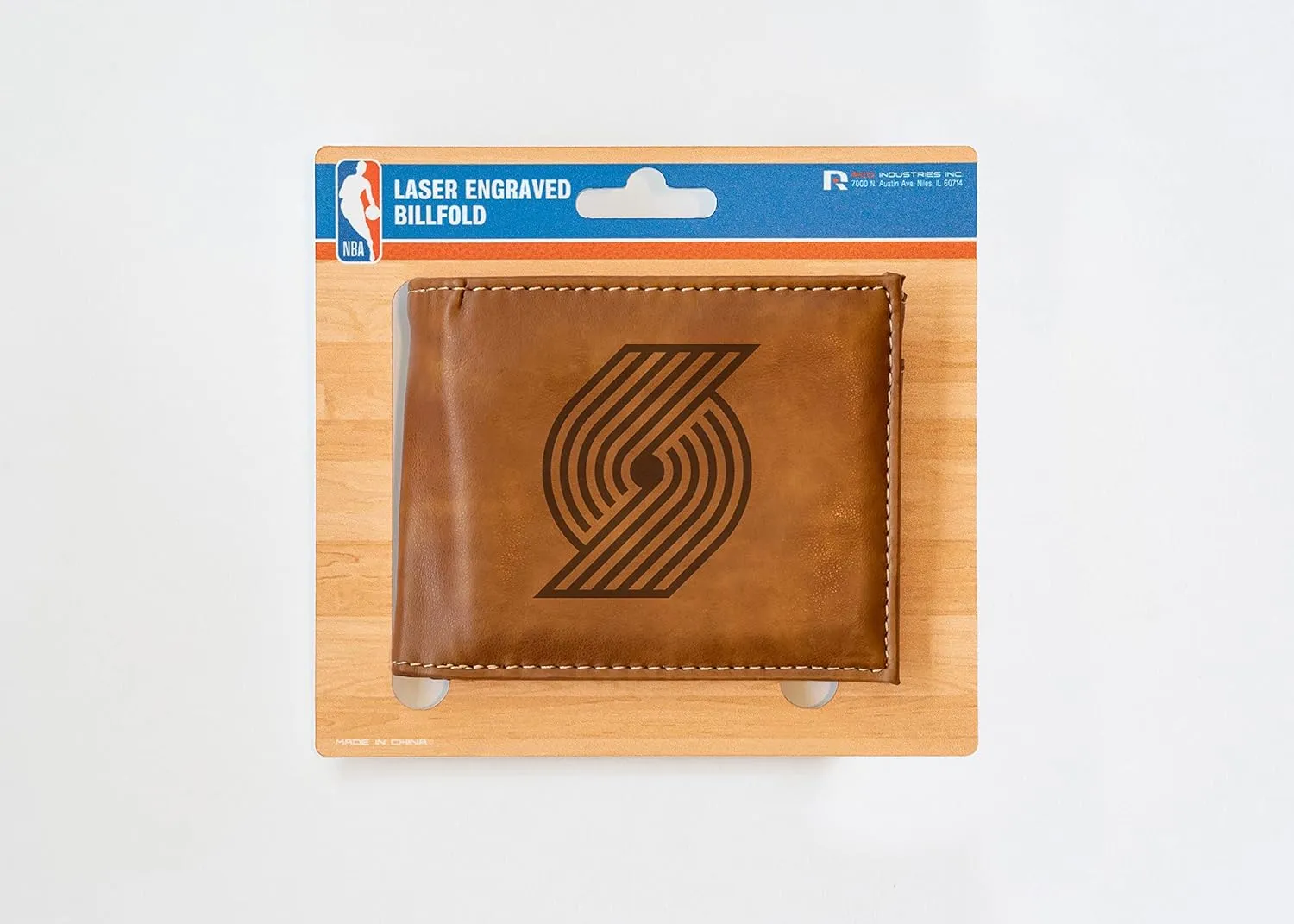 Rico Industries NBA Laser Engraved Billfold Wallet Laser Engraved Bill-fold Wallet - Slim Design - Great Gift