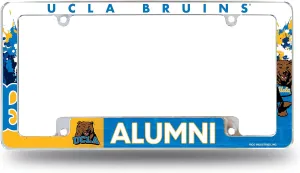 Rico Industries NCAA California-Los Angeles Bruins Alumni 12" x 6" Chrome All Over Automotive License Plate Frame for Car/Truck/SUV