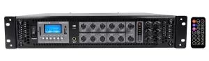 Rockville RCS350-6 350 Watt 6 Zone 70V Commercial Amplifier, Bluetooth, 3 Mic Inputs, Perfect for Restaurants, Bars, Cafés, Schools, Lounges