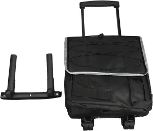 Rolling Cooler Bag Premium Waterproof Leakproof Insulated Food Storage Bag Camping Outdoor Picnic Black 43L