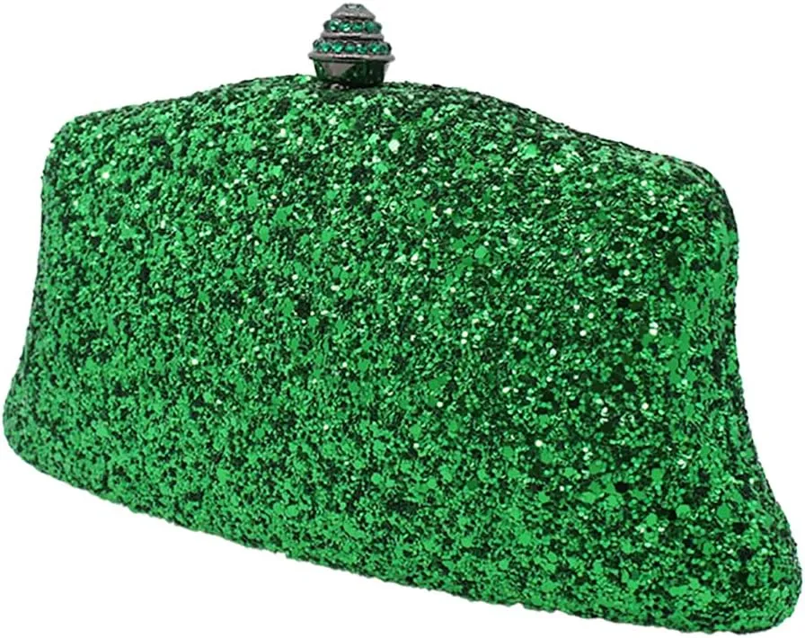 RomanticDesign Women Glitter Evening Bag Sequin Wedding Handbag Cocktail Prom Party Shiny Clutch Purse