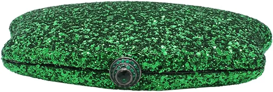 RomanticDesign Women Glitter Evening Bag Sequin Wedding Handbag Cocktail Prom Party Shiny Clutch Purse