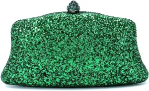 RomanticDesign Women Glitter Evening Bag Sequin Wedding Handbag Cocktail Prom Party Shiny Clutch Purse
